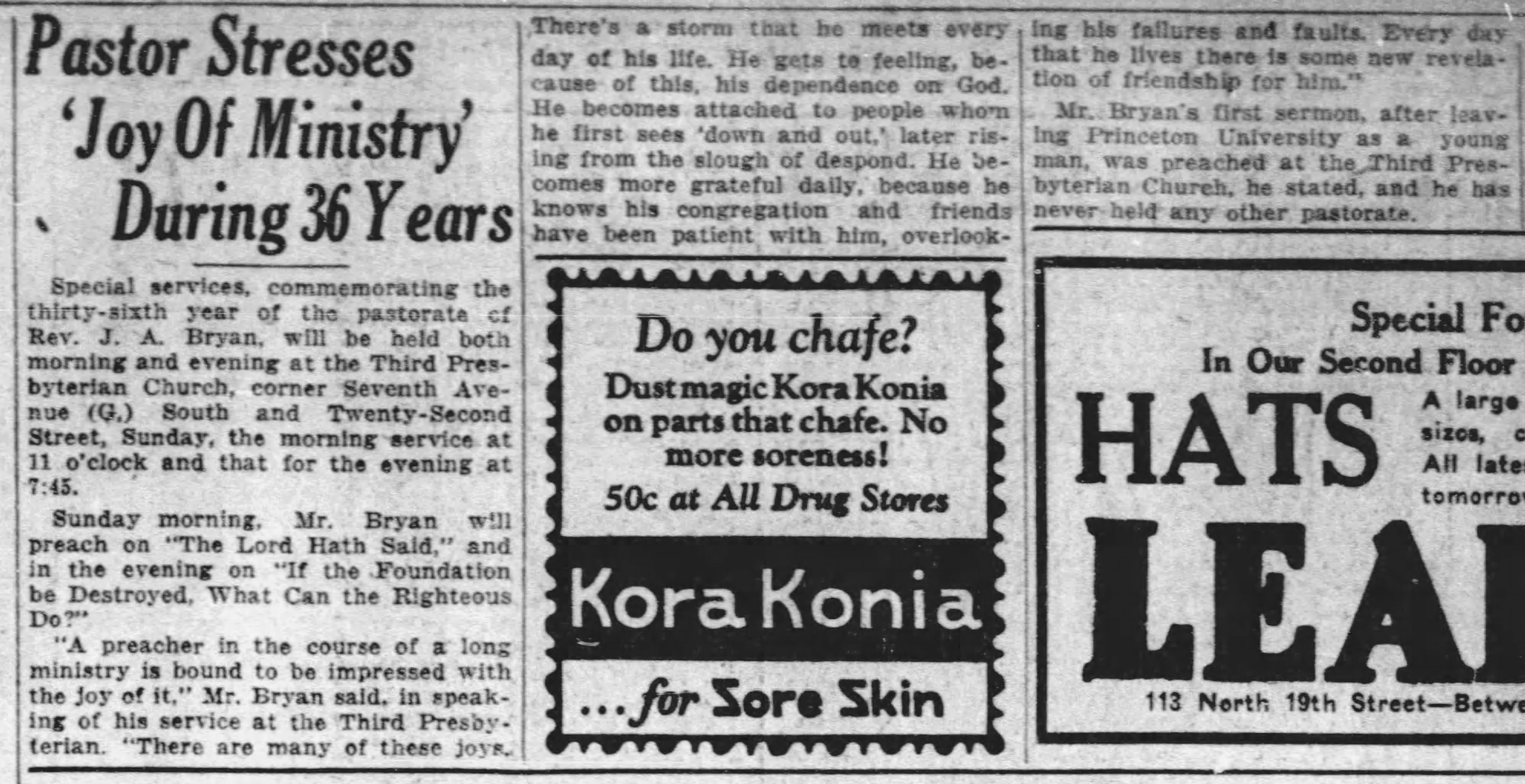 Pastor Stresses 'Joy of Ministry' During 36 Years